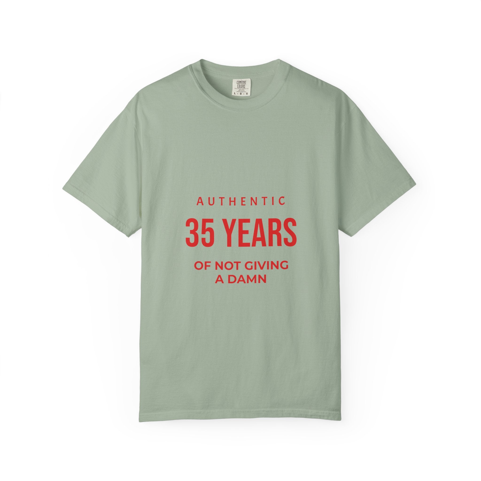 35 Years of Not Giving a Damn T-Shirt — Funny 35th Birthday Tee