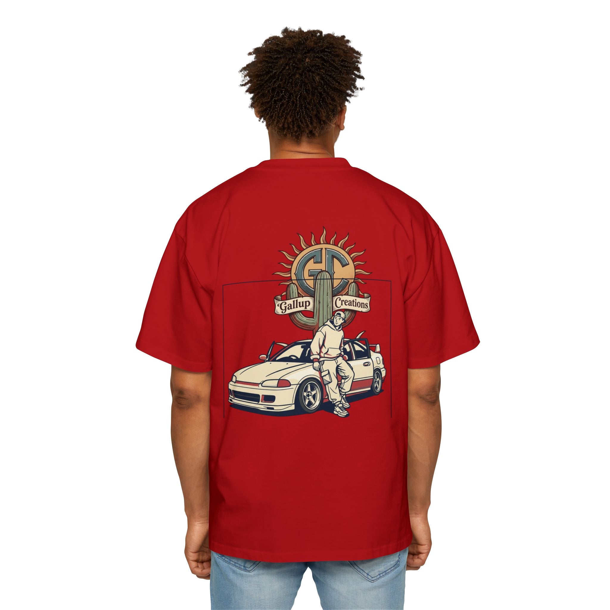 Gallup Garage Tee — Vintage Car Mechanic Graphic Shirt
