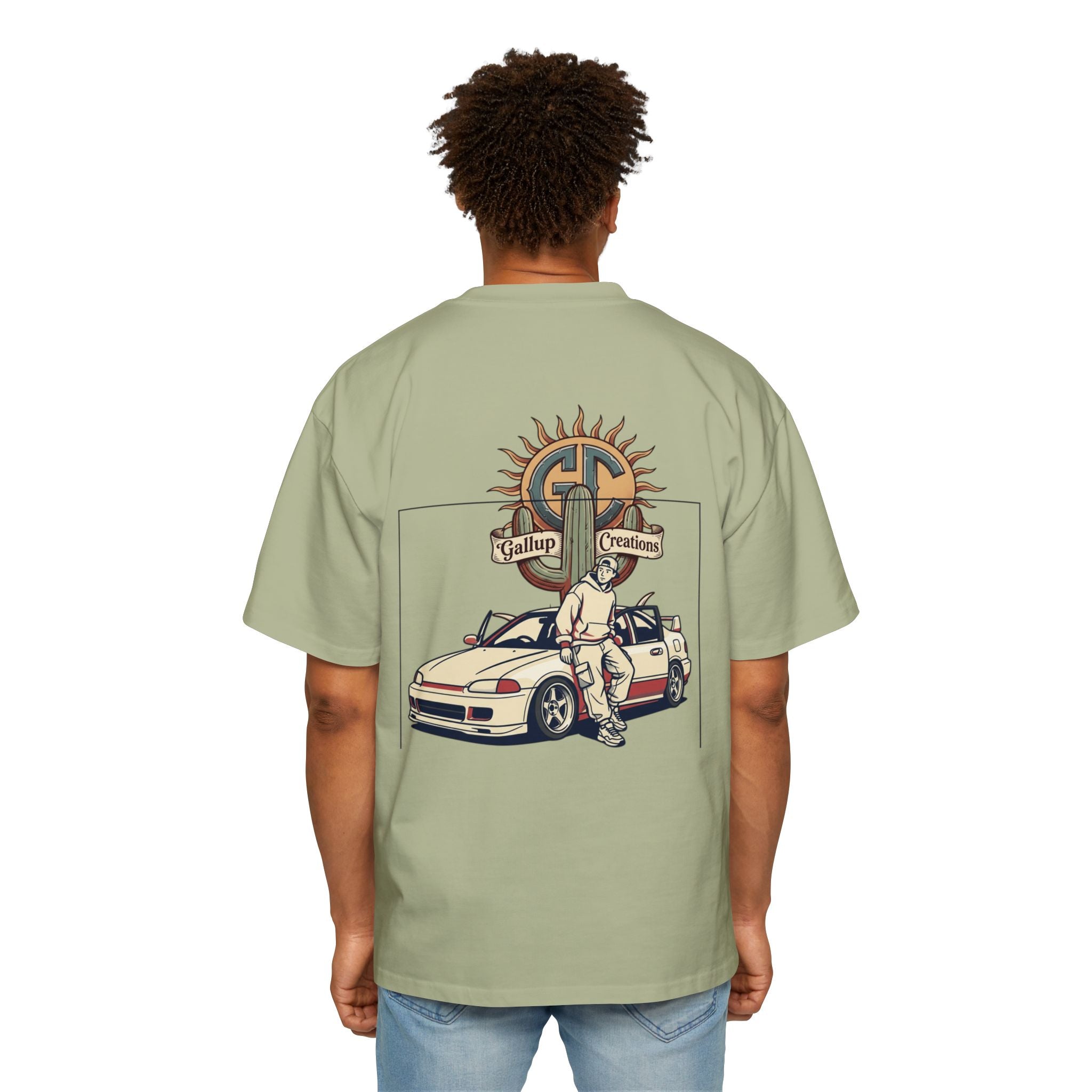 Gallup Garage Tee — Vintage Car Mechanic Graphic Shirt