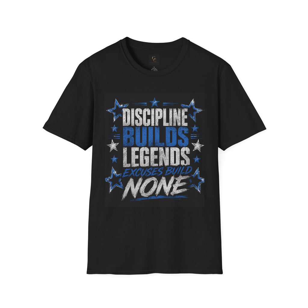 Discipline Builds Legends T-Shirt — Motivational Gym & Fitness Tee