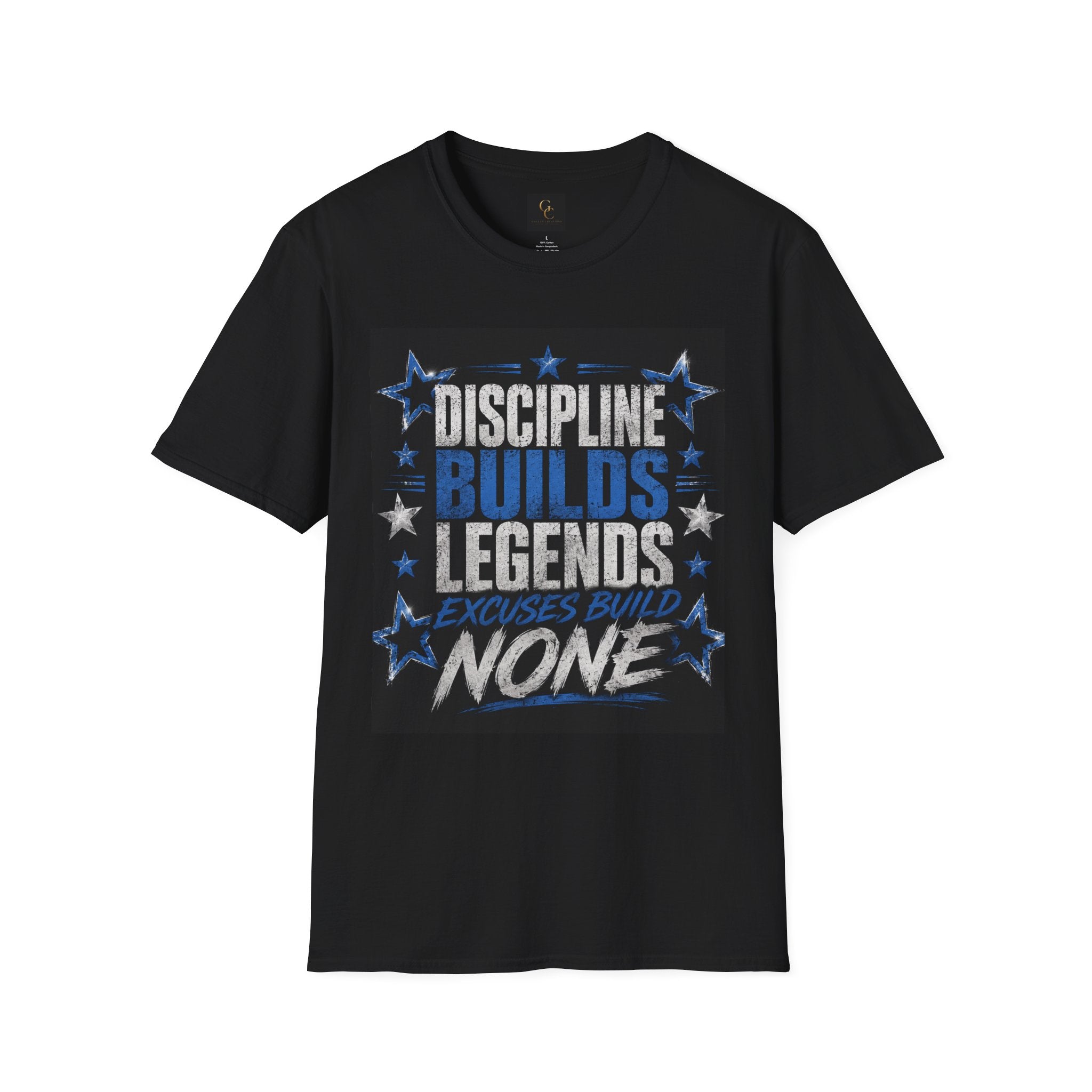 Discipline Builds Legends T-Shirt — Motivational Gym & Fitness Tee