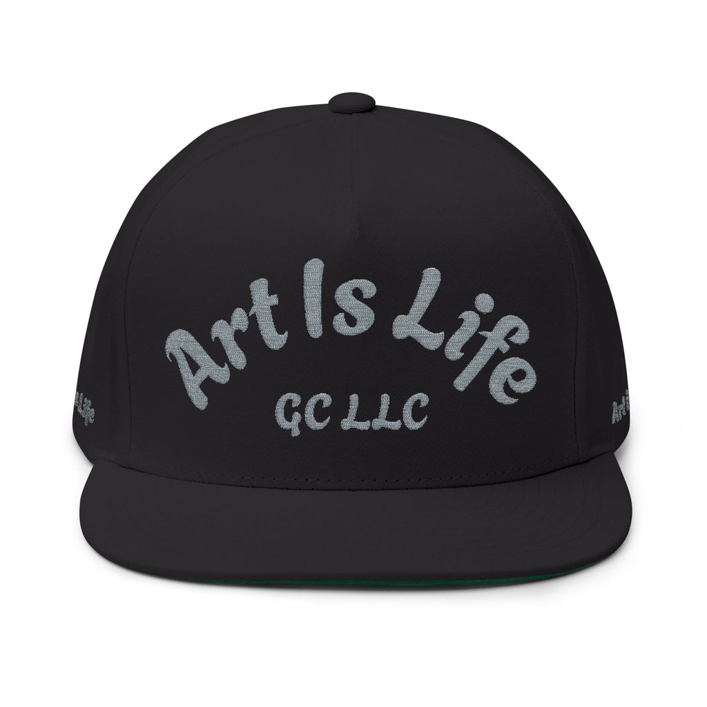 Flat Bill Cap — Embroidered 'Gallup Creations LLC' Logo Snapback