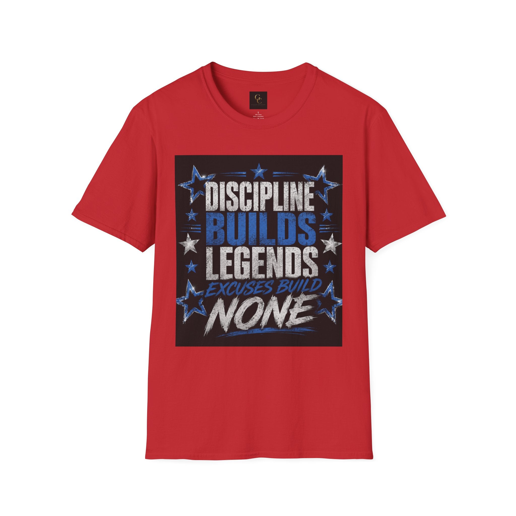 Discipline Builds Legends T-Shirt — Motivational Gym & Fitness Tee