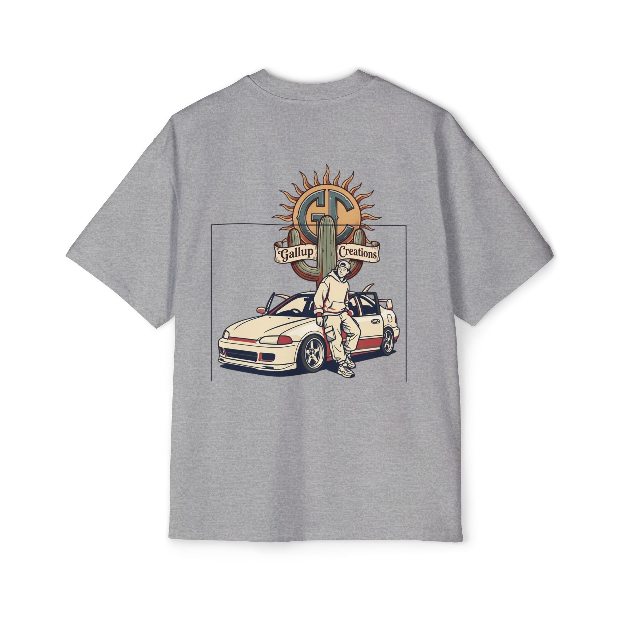 Gallup Garage Tee — Vintage Car Mechanic Graphic Shirt