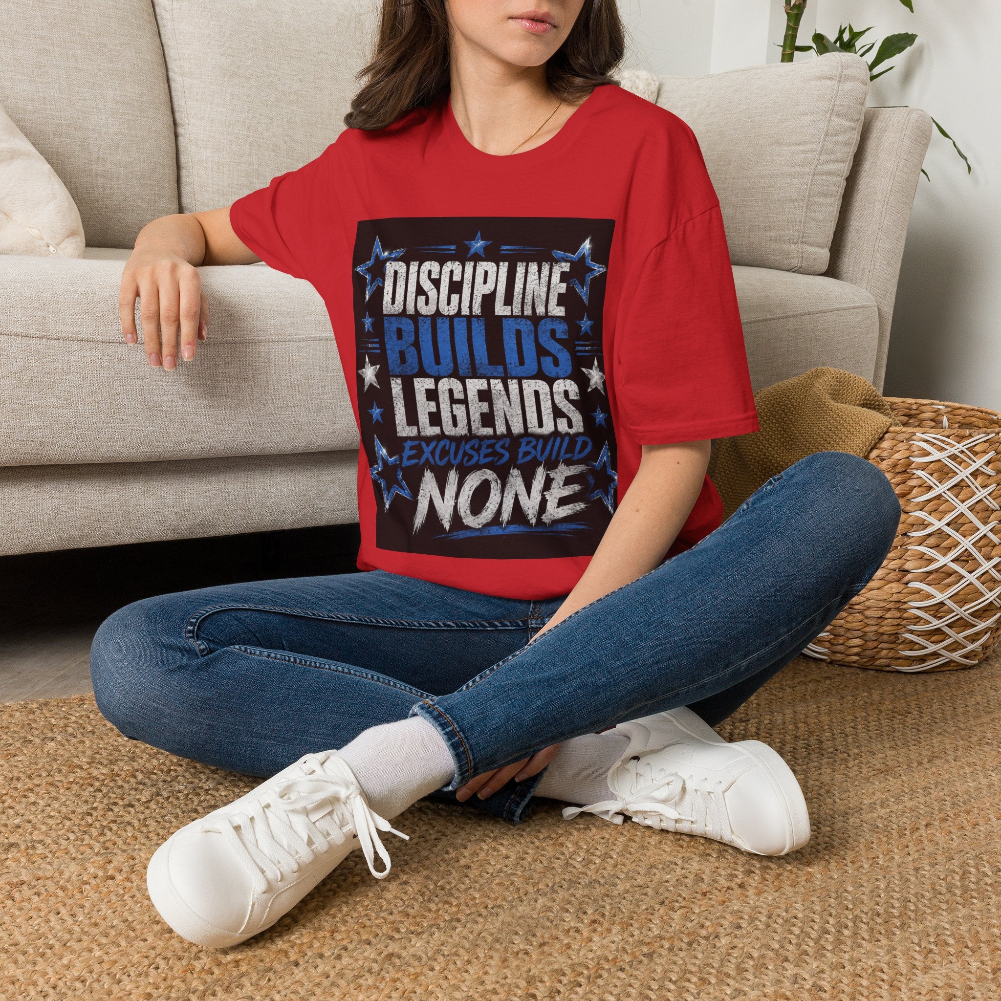Discipline Builds Legends T-Shirt — Motivational Gym & Fitness Tee