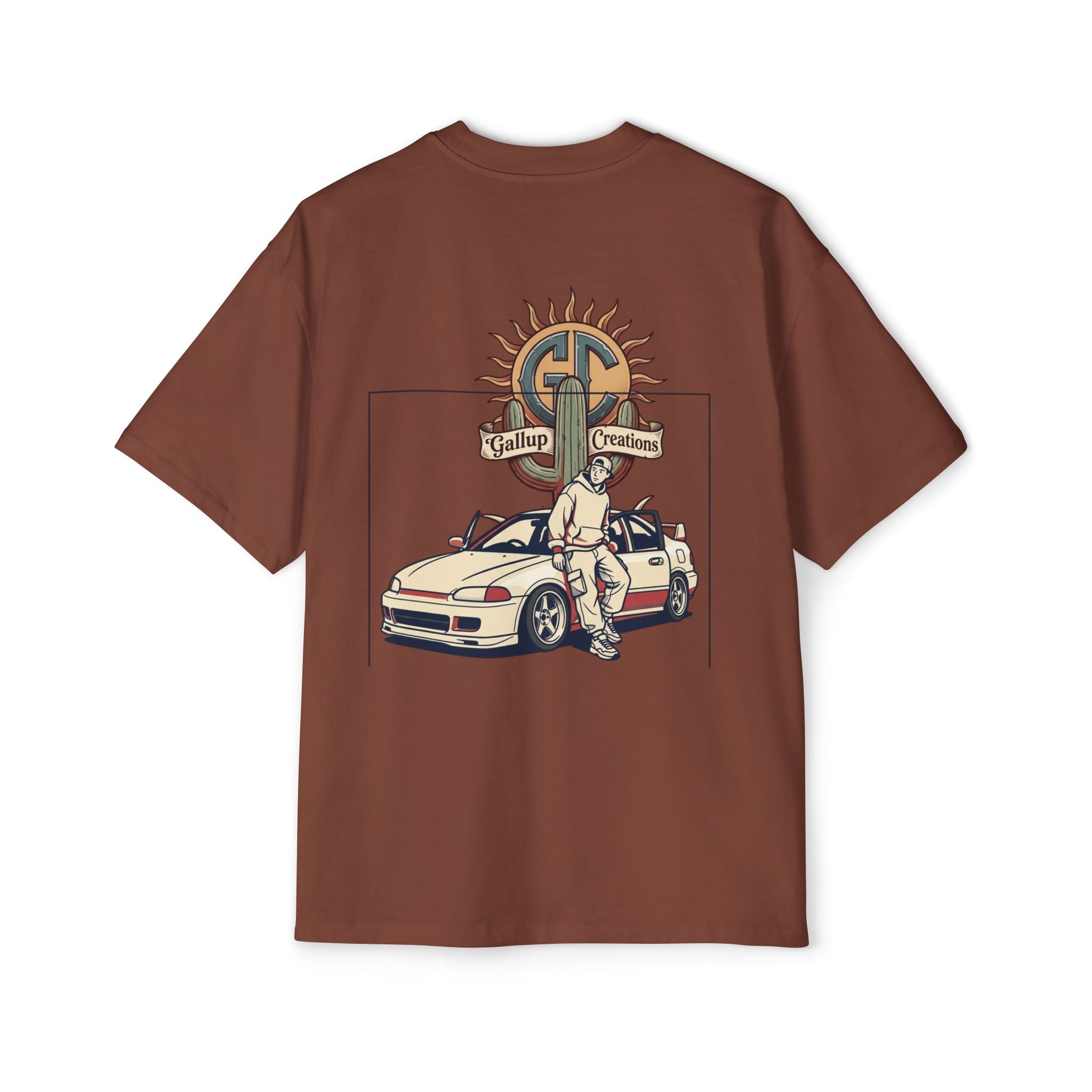 Gallup Garage Tee — Vintage Car Mechanic Graphic Shirt