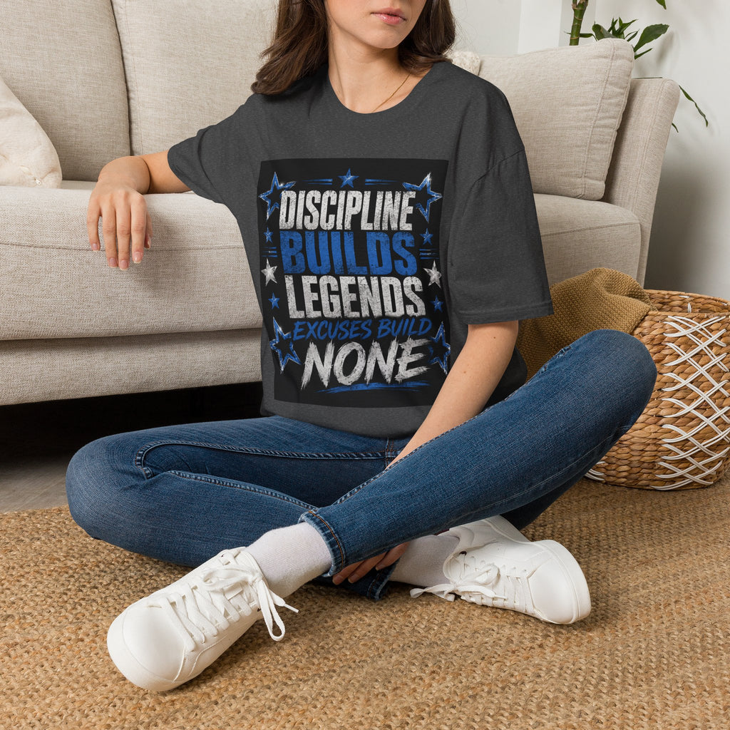 Discipline Builds Legends T-Shirt — Motivational Gym & Fitness Tee