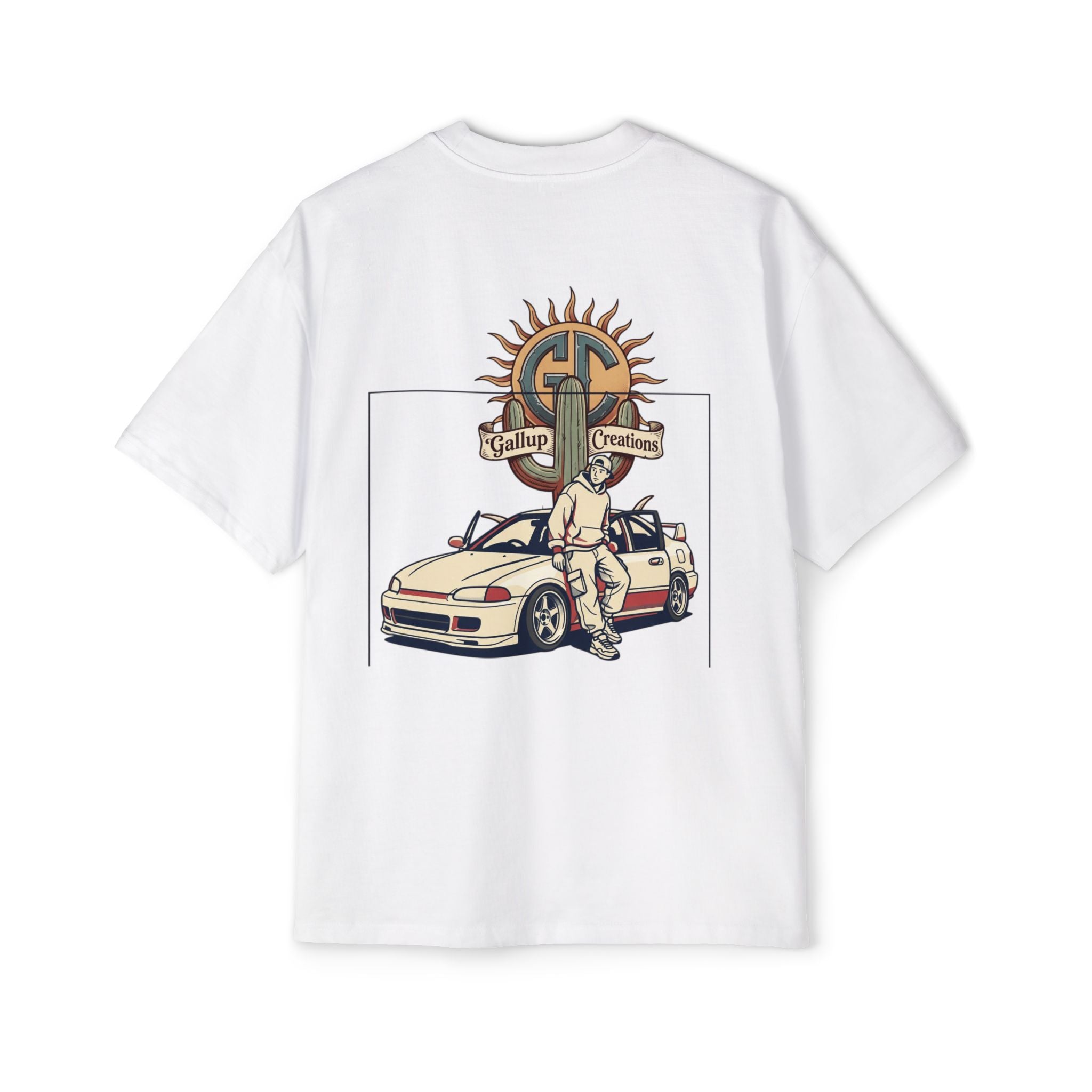 Gallup Garage Tee — Vintage Car Mechanic Graphic Shirt