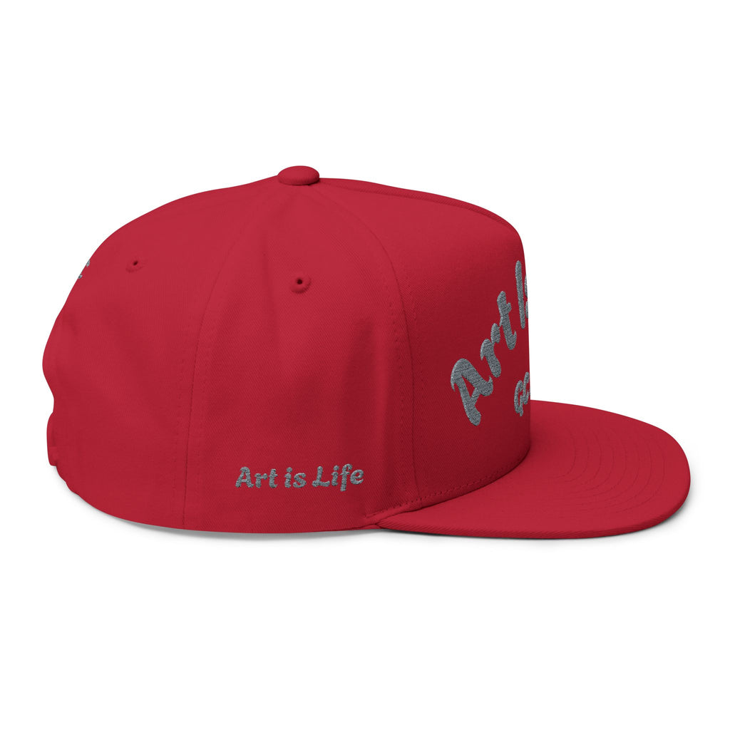 Flat Bill Cap — Embroidered 'Gallup Creations LLC' Logo Snapback