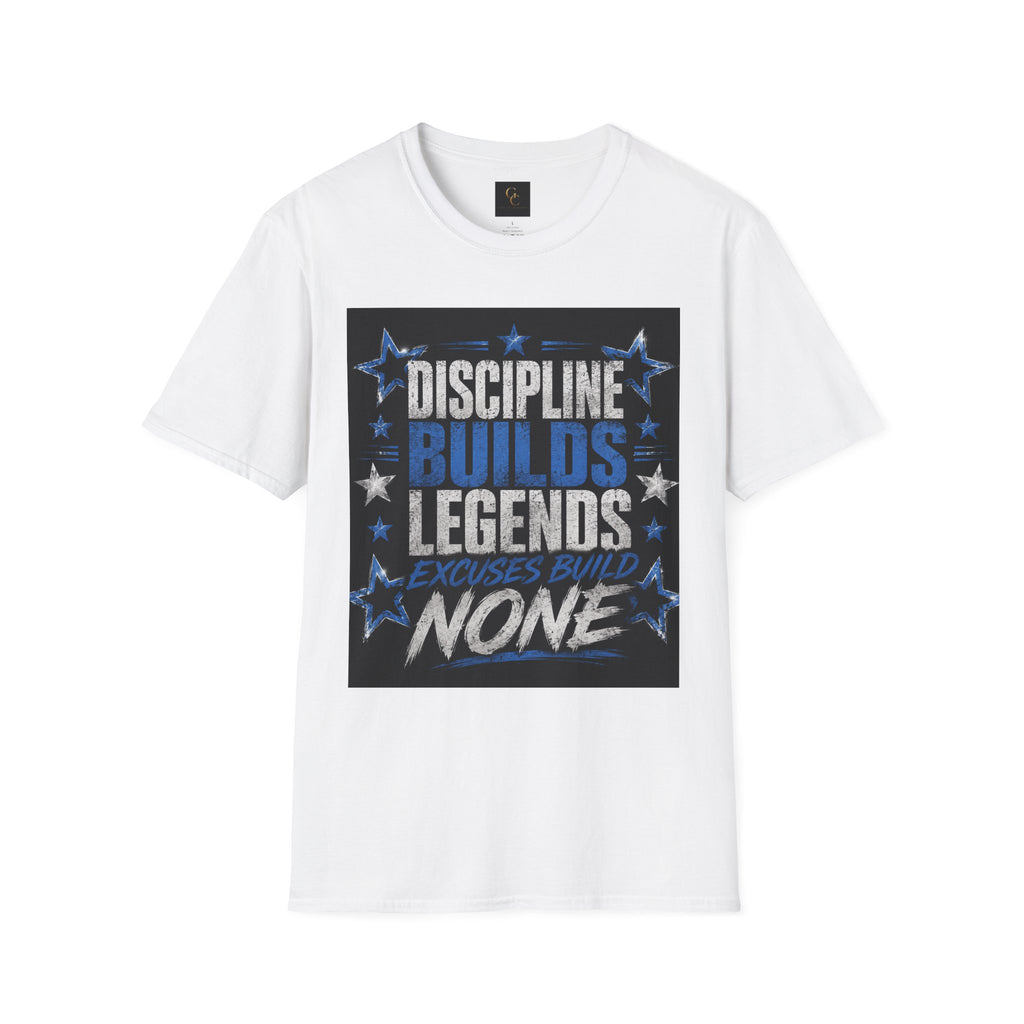Discipline Builds Legends T-Shirt — Motivational Gym & Fitness Tee